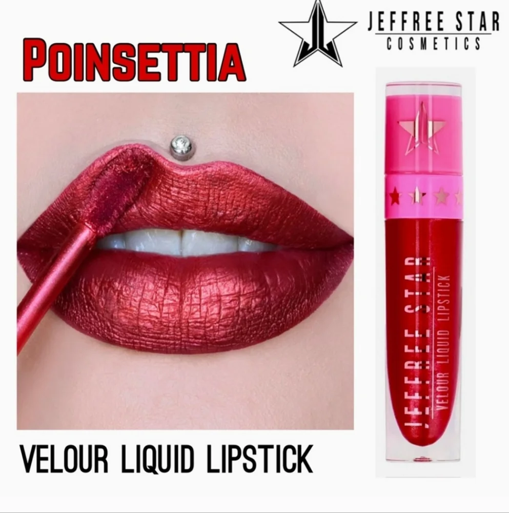 Poinsettia • Jeffree Star Cosmetics✨Velour Liquid Lipstick • New in Box